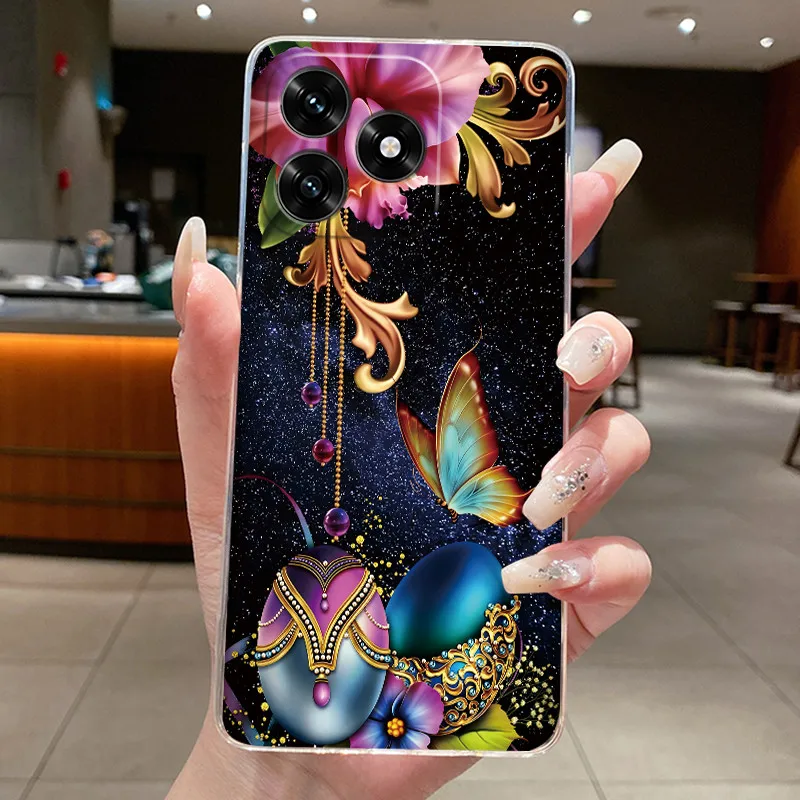 Фото Чехол для Honor X5c, чехол Honor X5c Plus NLA-LX1 LX2P, эстетичный модный мягкий силиконовый чехол с милым котом, прозрачный чехол для телефона №5