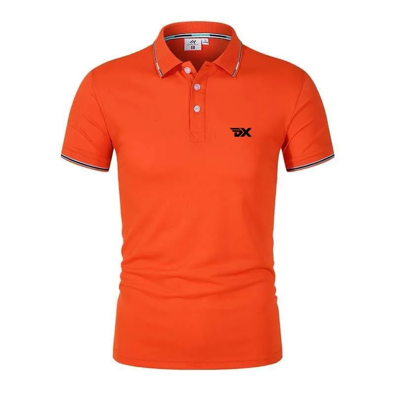 New Men's Summer Cotton Golf Polo Shirt Fashion Sports High Quality Polo Neck Short Sleeve T-shirt Men's Casual Business Top