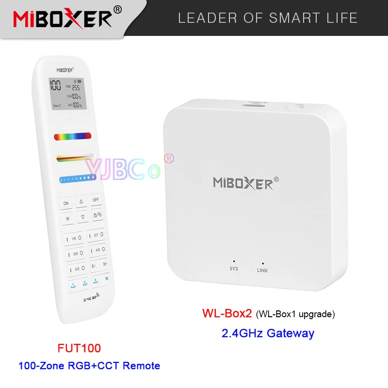 

Miboxer WL-Box2 2.4GHz Gateway Wifi controller DC5V compatible with IOS/Andriod system Wireless APP Control for led strip light