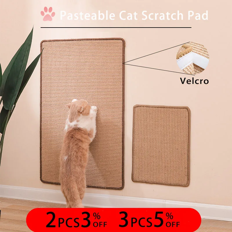 

Couch Cat Scratch Guards Mat Velcro Cat Scraper for Cats Tree Scratching Post Cat Scratcher Sisal Sofa Mats Furniture Protector