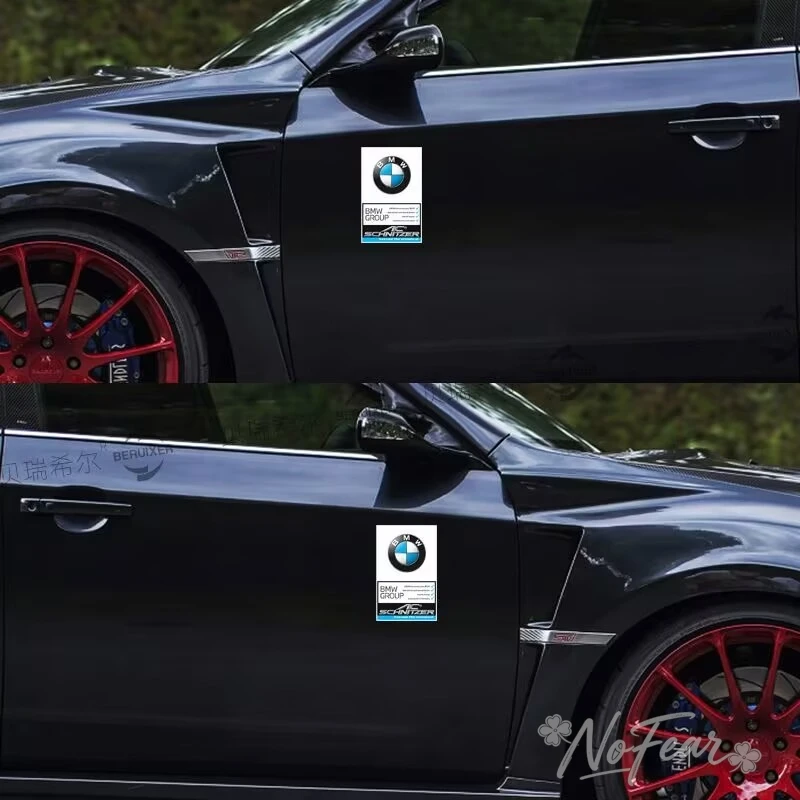 Фото 1 шт. для BMW M Power I3 G08 F15 F16 G20 E34 F94 F95 G30 G11 G12 E36: Статическая наклейка на стекло автомобиля, декоративная эмблема, виниловая наклейка №4