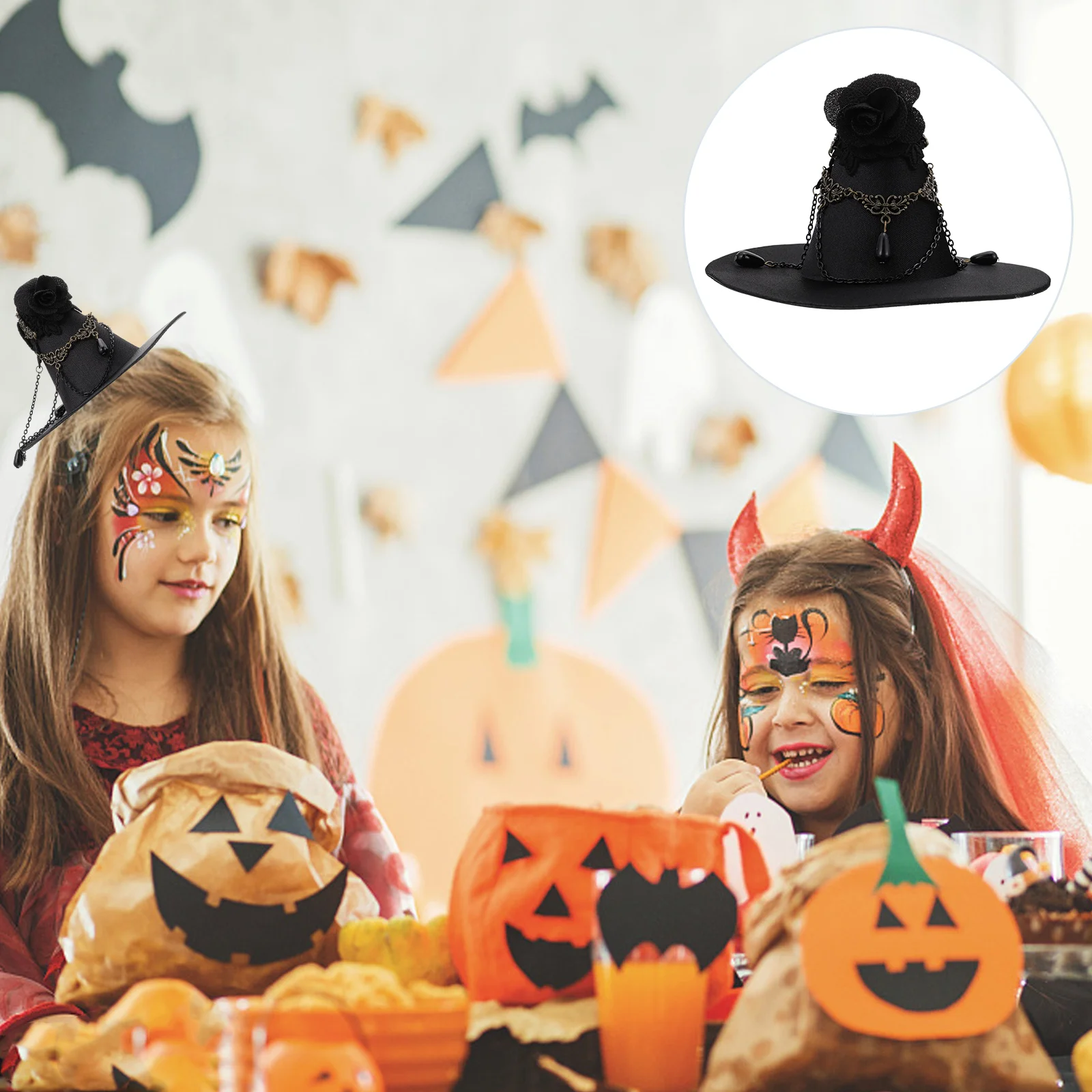 

1 Pc Delicate Chic Decorative Hats Witch Headdress Party