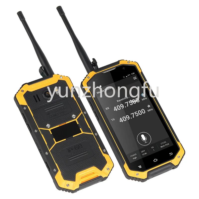 

Apply To W3 4.7 Inch IP68 Waterproof UHF/VHF Walkie Talkie Two Way Radio PTT Phone Radio Smartphone with NFC 4G Radio