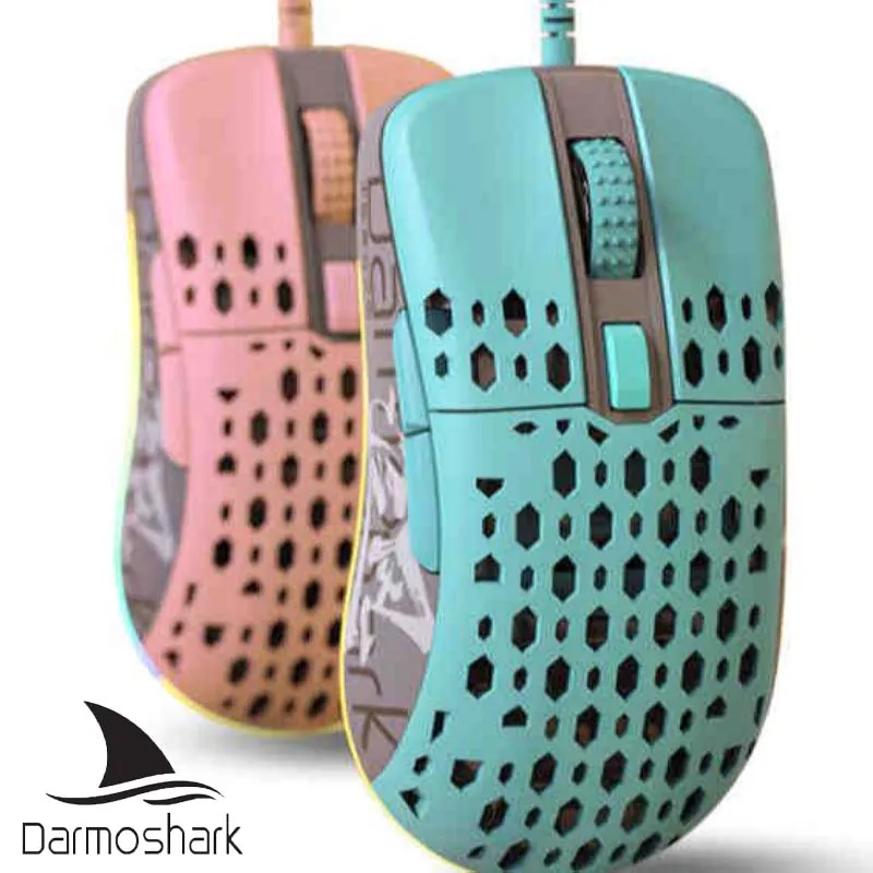 Мышь Компьютерная Darmoshark M1, проводная, легкая, 16000DPI Мышь Компьютерная Darmoshark M1, проводная, легкая, 16000DPI