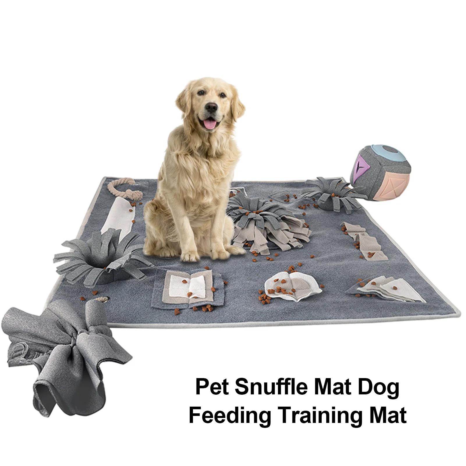 

Dog Slow Feeding Mat Pet Snuffle Mat Washable Foraging Smell Training Puzzle Toy Pet Dog Stress Relief Sniffing Training Blanket