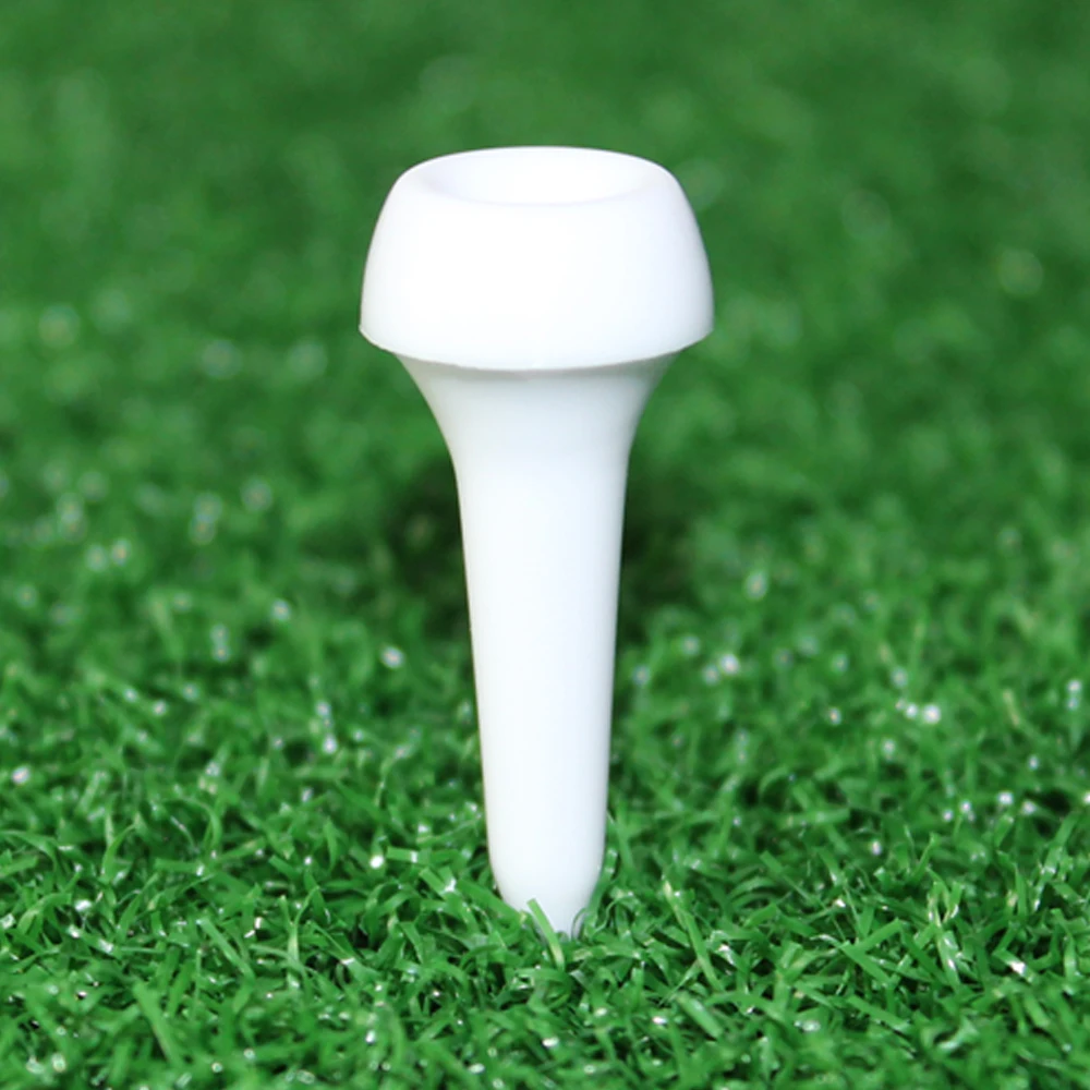 100Pcs/Lot White Plastic Cushion Top Golf Tees Durable 35mm Mat for Golfer Beginner Training Practice Ball Hole Holder |