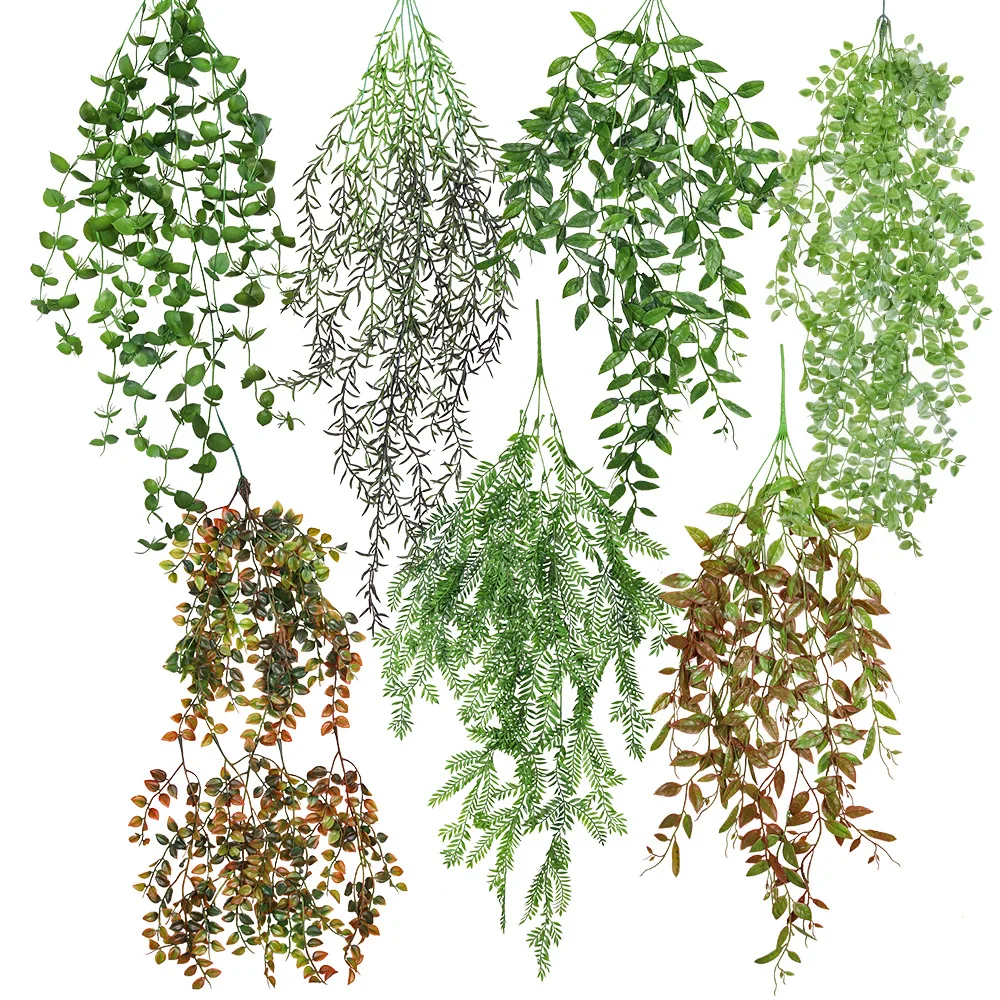 

97cm Artificial Plants Green Leaves Ivy Leaf Fake Foliage for Wedding Party Decoration Home Garden Wall Hanging