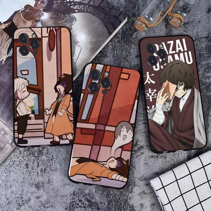 

Japan anime bungou stray dogs Dazai Osamu Phone Case For iPhone 6 7 8 Plus 11 12 13 14 Pro SE 2020 MAX Mini X XS XR Back Funda