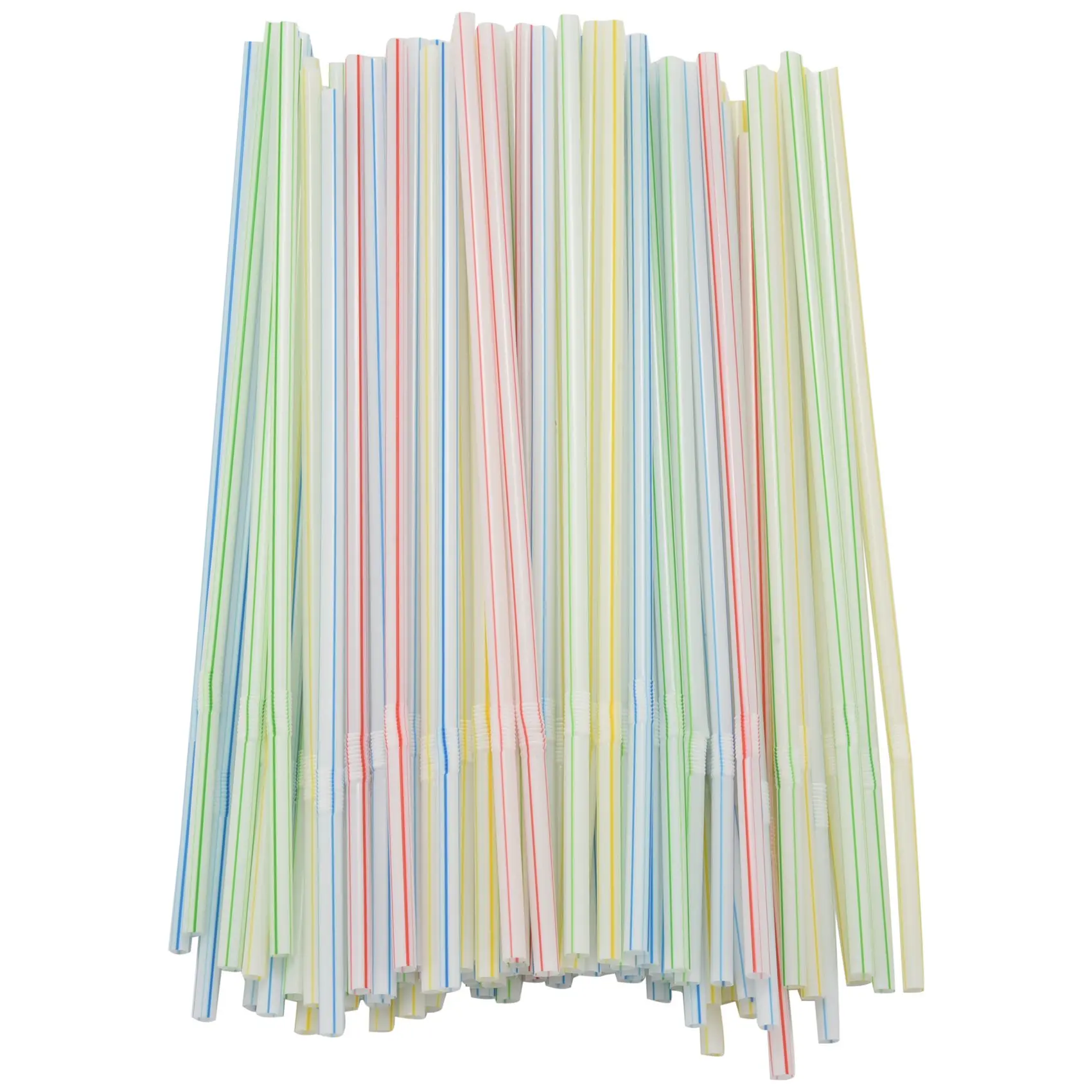 

1000Pcs Disposable Flexible Straws Plastic Drinking Supplies