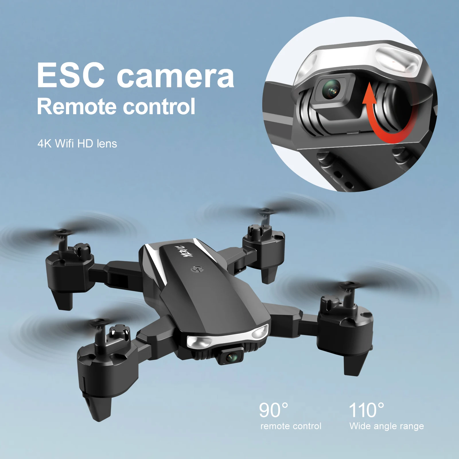 Newest Drone 4k Professional HD Wide Angle Camera 1080P WiFi Fpv Drone Dual Camera Quadcopter Real Time Transmission Helicopter