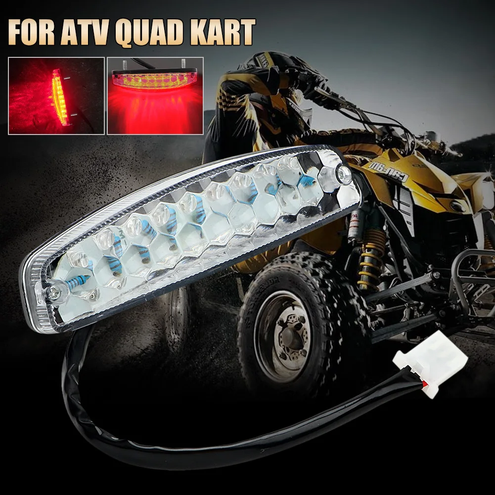 

LED Rear Lights Motorcycle Lighting Moto Tail Brake Light Indicator Lamp For ATV Quad Kart Universal Cafe Racer Red