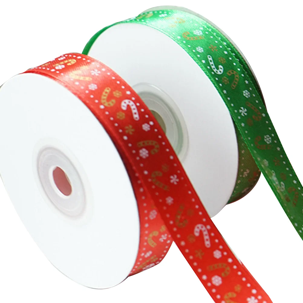 

Ribbon Christmas Gift Xmas Wide Wired Craft Party Wrapping Candy Diy Ribbons Tree Holiday Decoration Hanging Making Bow Package