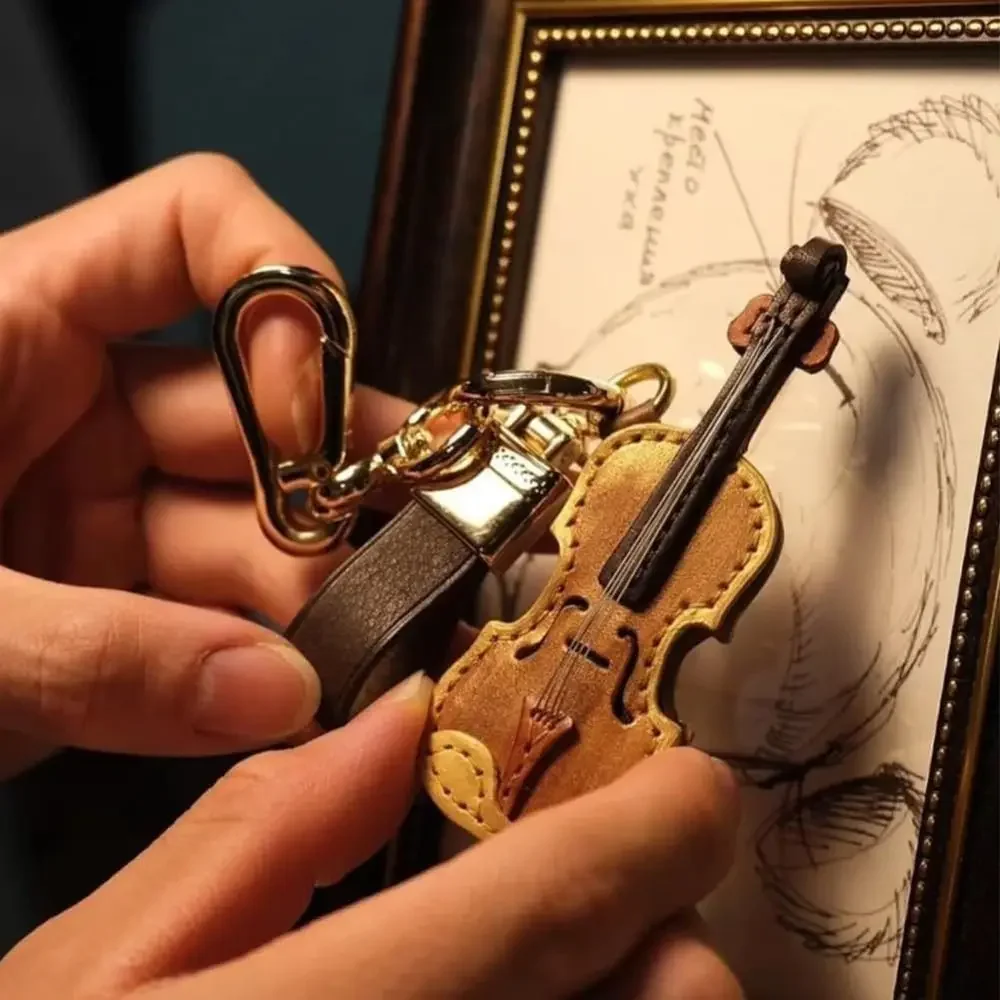 Брелок для скрипки и виолончели из искусственной кожи