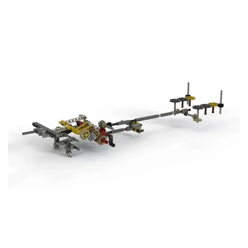 Грузовик-кровать MOC- 122057 Дизайн прицепа для ходьбы с 4 функциями 2135 блоков детские