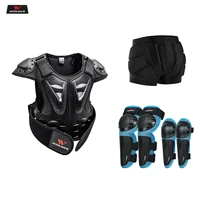 wosawe kids full body protector children vest armor motocross armor jacket chest spine protection gear elbow shoulder knee guard