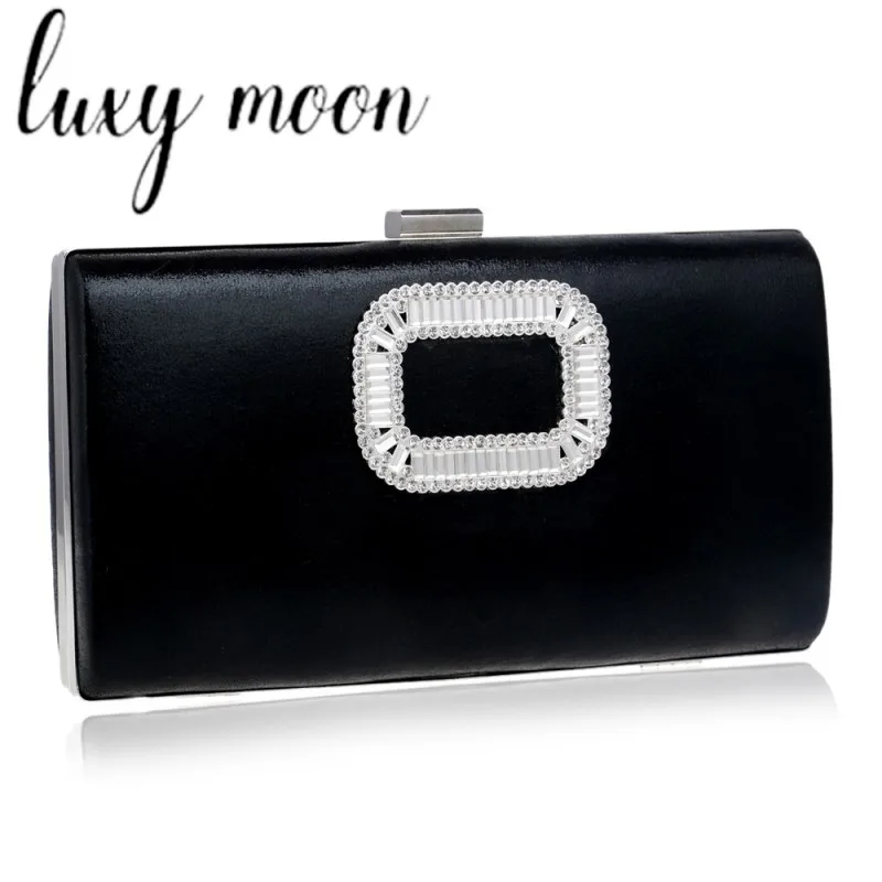 

Luxy Moon, Черный Конверт, сумки для женщин, бриллиантовый сумочки на цепочке, Женский вечерние, банкетное платье, клатч, сумки Z682