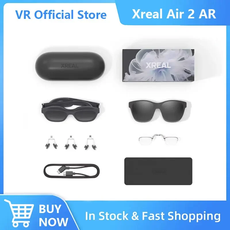 Новые умные очки XREAL Air2 AR с микро-OLED-экраном Sony напрямую подключенные к игровой