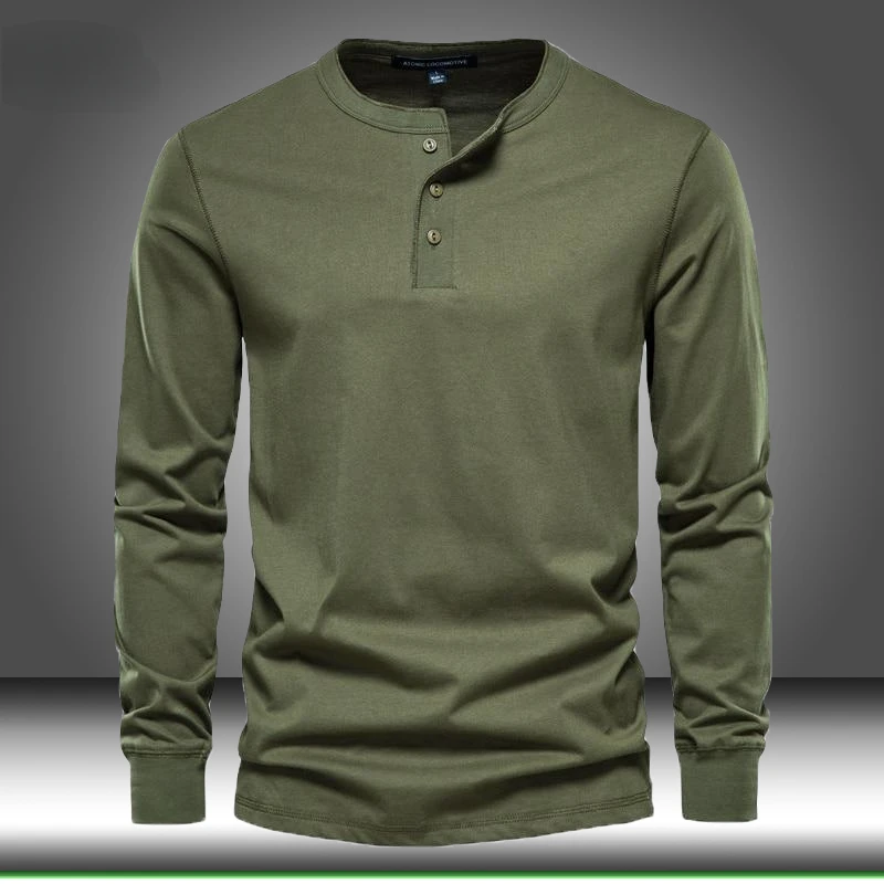 

Solid Color Cotton T Shirt Men Spring Casual O-neck Long Sleeve Man Tshirts Autumn Tactical T-shirt Slim Fit Tee Male Sportswear