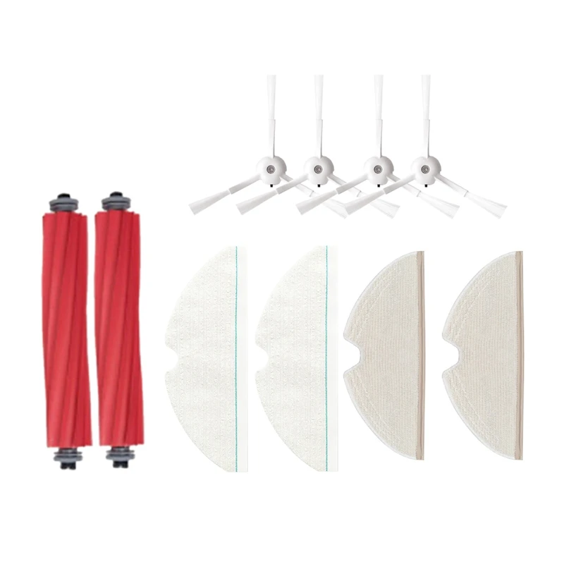 

Съемная ткань для швабры с основной боковой щеткой для робота-пылесоса Xiaomi Roborock T8, Запасной набор аксессуаров, 10 шт.