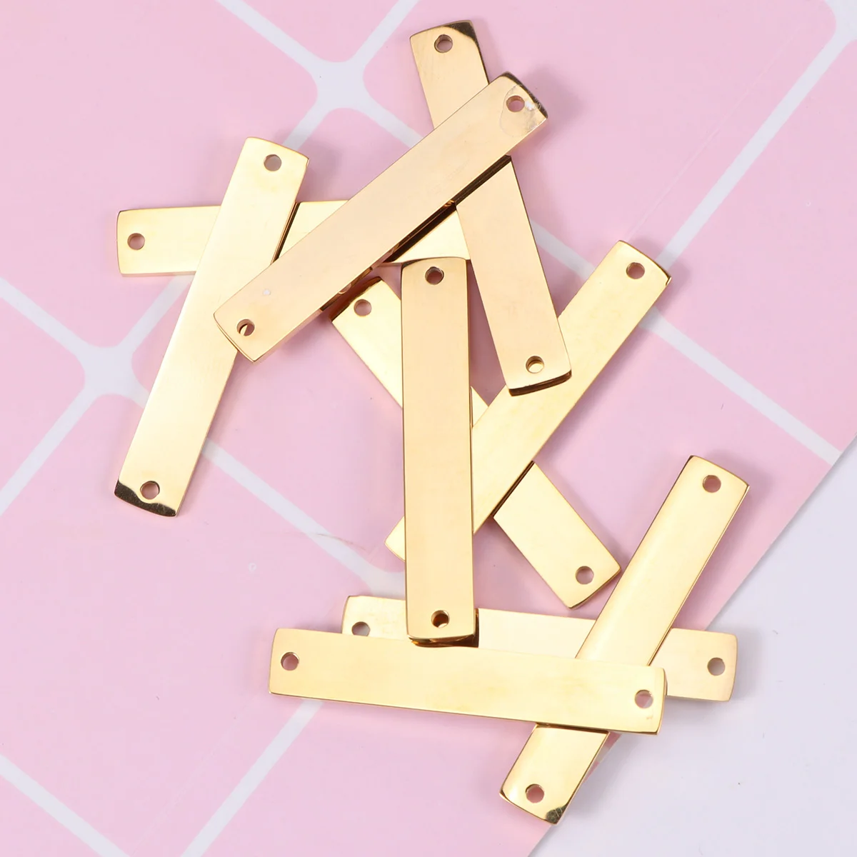 4x Stamping Bar Blanks Jewelry Stamping Blanks Stamping Blanks Stainless Steel Stamping Bar Blank Horizontal Pendant