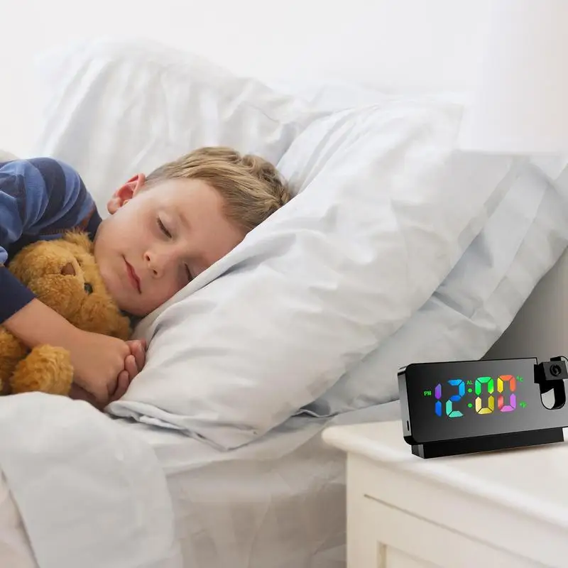 Часы-проектор с USB-зарядкой 180 дюйма