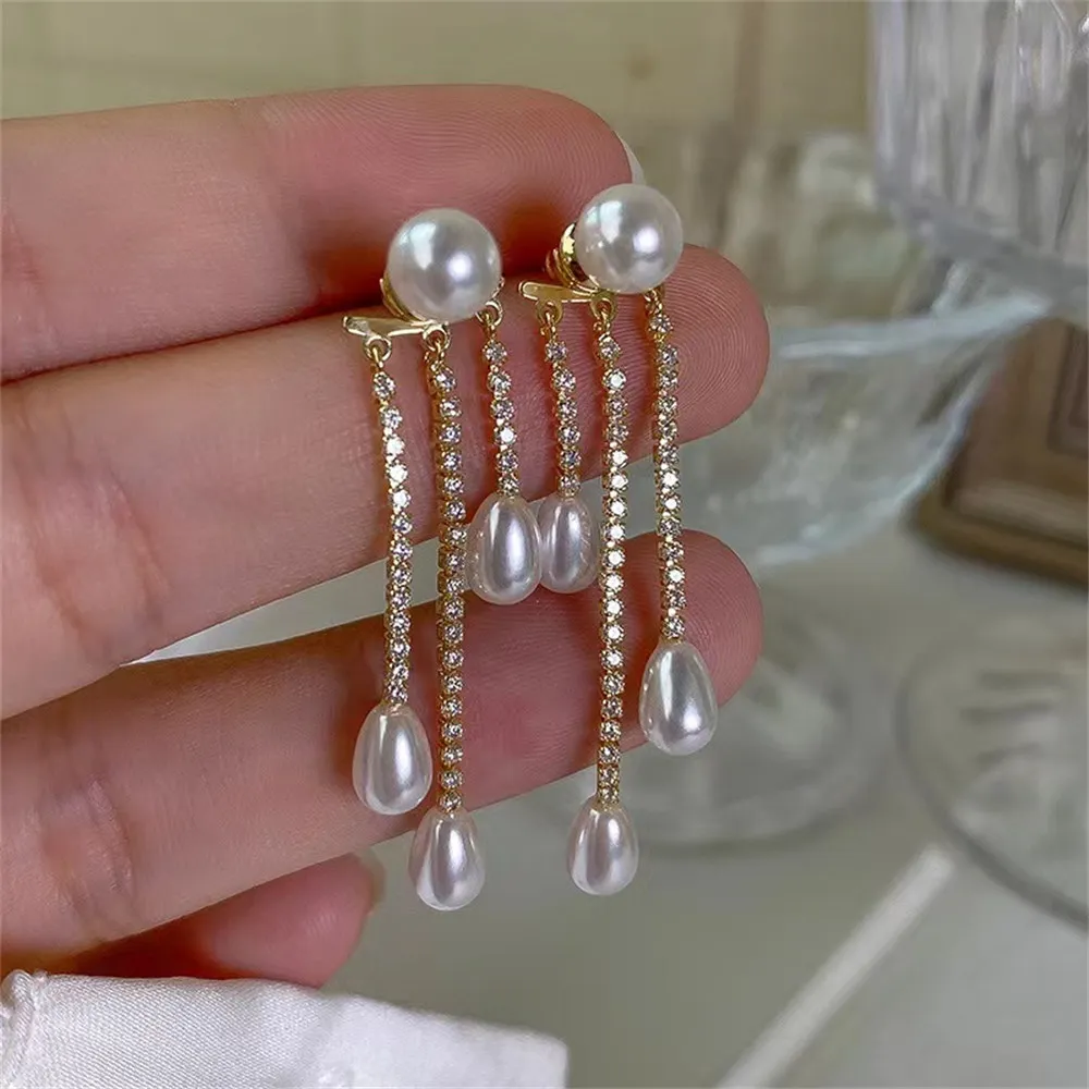 

Женские серьги-кисточки из серебра 925 пробы, с жемчугом 7-9 мм
