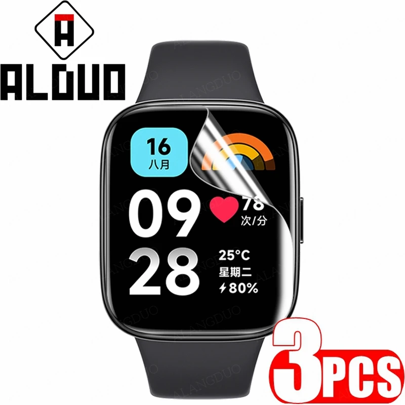 

Гидрогелевая пленка 3 шт., Защитная пленка для экрана Redmi Watch 3 Active, мягкая защитная пленка для Redmi 2 Lite Watch 3 Active, не стекло
