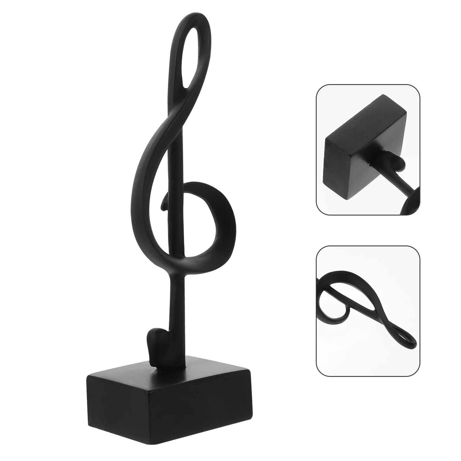 

Note Music Musical Statue Sculpture Figurine Resin Decor Ornament Symbol Piano Decoration Figurines Table Clef Desktop Gifts