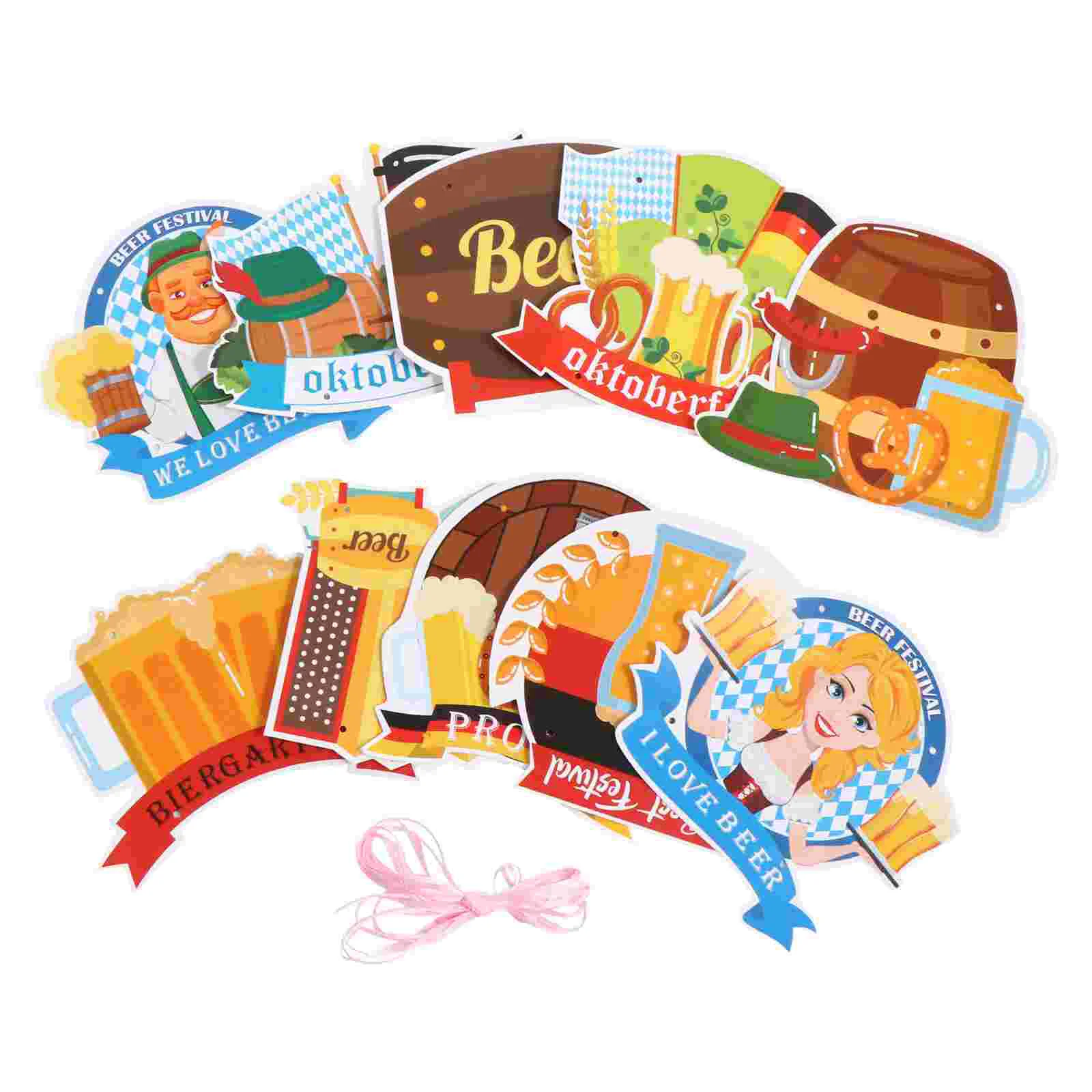 

Октоберфест, дверь, подвесные передние знаки, Декор, подвеска, реквизит, декоративная бумага