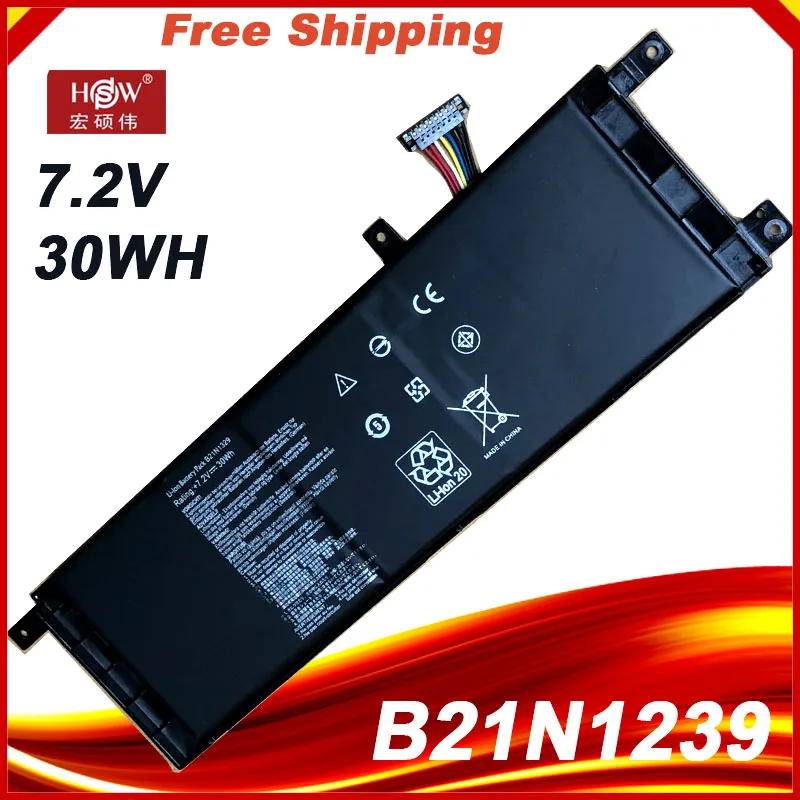Новый аккумулятор для ноутбука B21N1329 ASUS D553M F453 F453MA F553M P553 P553MA X453 X453MA X553 X553M X553B X553MA X403M X503M.