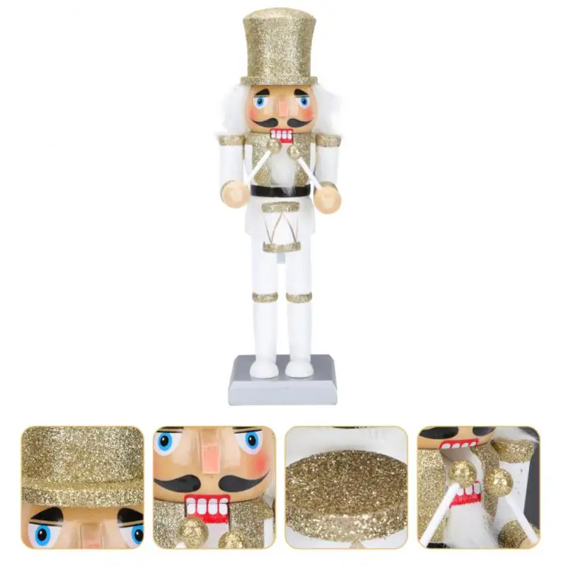 

Material Wood And Cloth Christmas Trinkets Mini Drummer Soldier Christmas Present Christmas Nutcracker Christmas Gift Painted