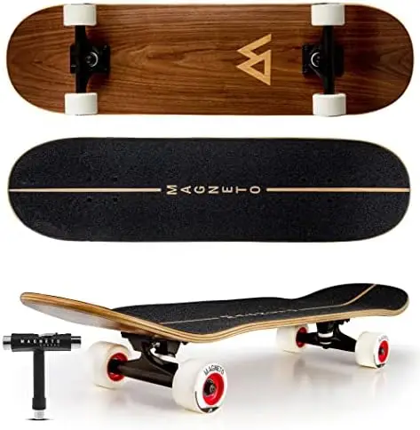 

Skateboards | Fully Assembled Complete 31" x 8.5" Standard Size | 7 Layer Canadian Maple Deck | Designed for All Types o