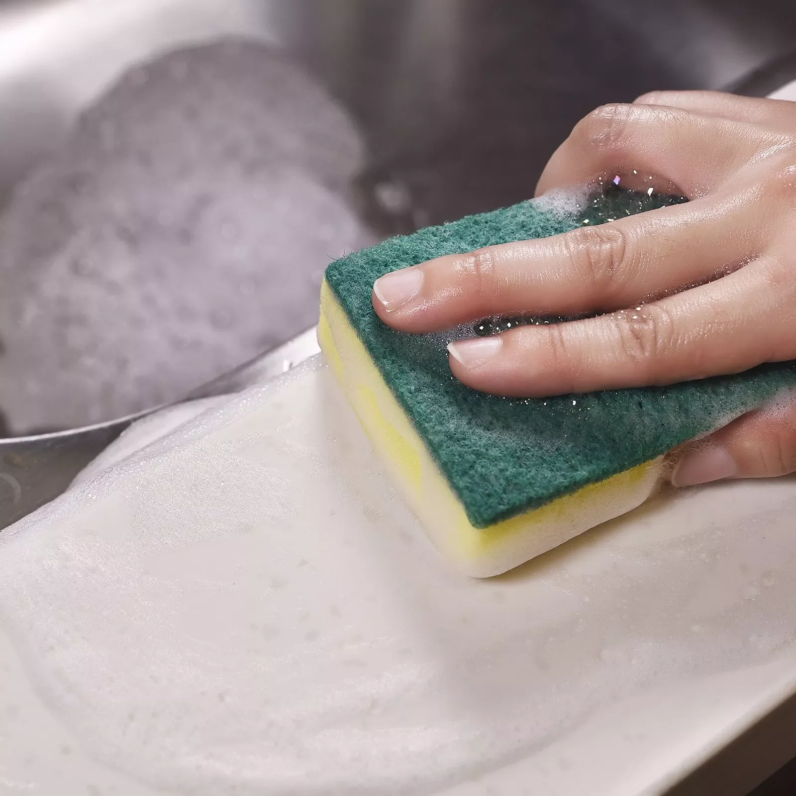 

2022 Cleaning Liquid Dispenser Manual Push Type Box Dish Soap Container Sponge Washing Liquid Tools