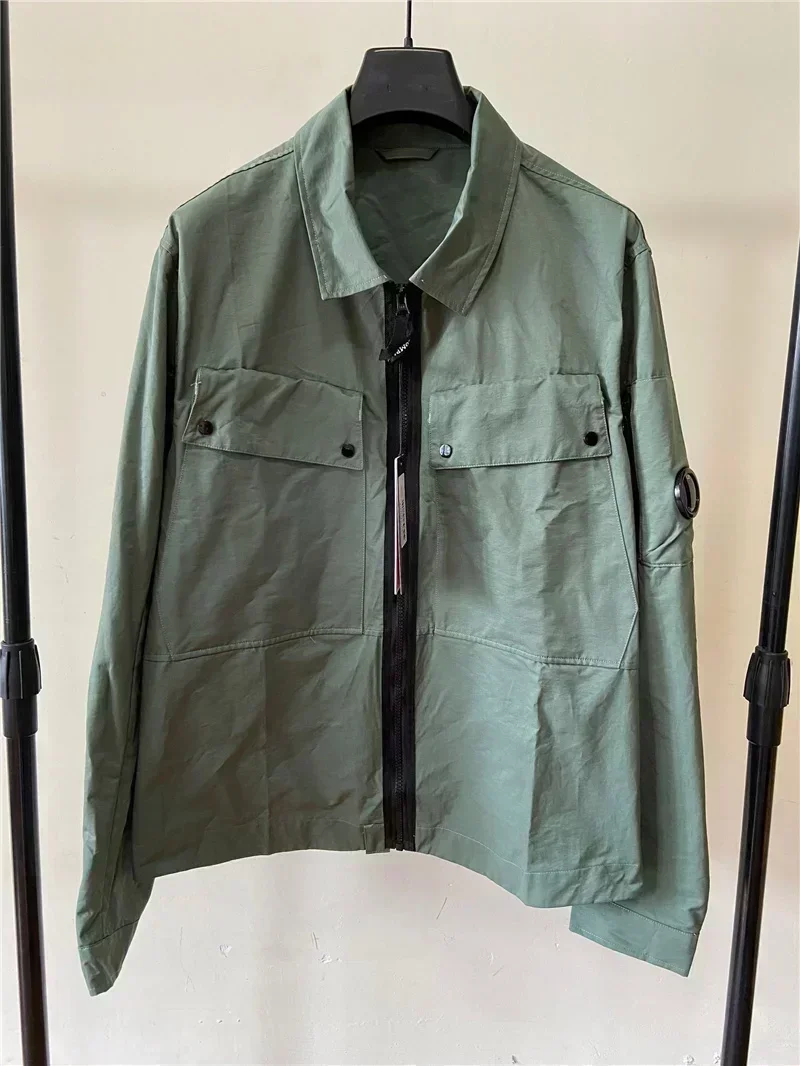 Новая высококачественная весенняя мужская рубашка-карго хлопковая легкая