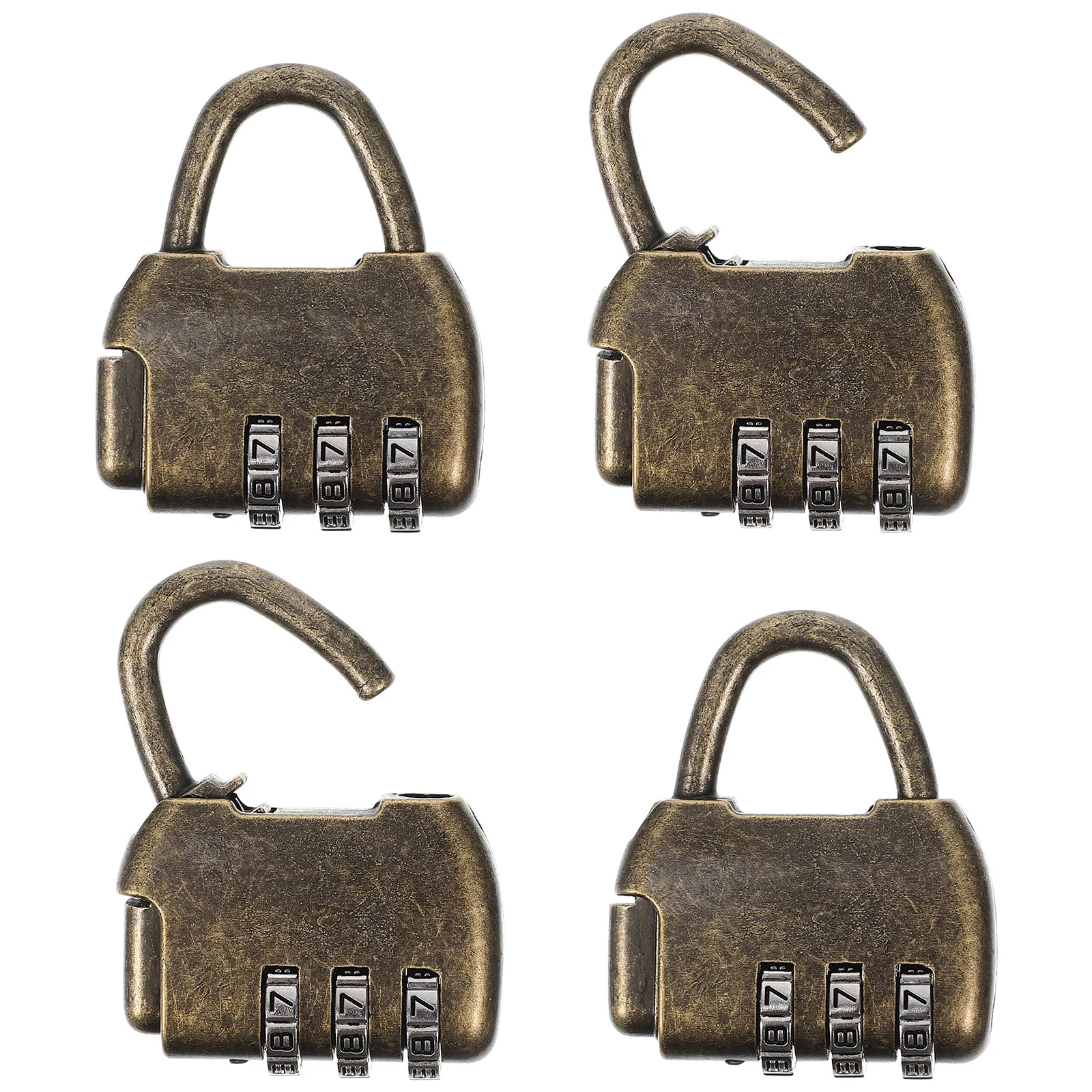 

4Pcs Retro Lock Digital Number Lock Style Digit Lock