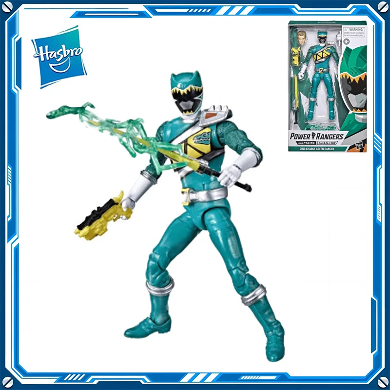 In Stock Hasbro Power Rangers DINO CHARGE GREEN RANGER PVC Anime Figure Action Figures Model Toys