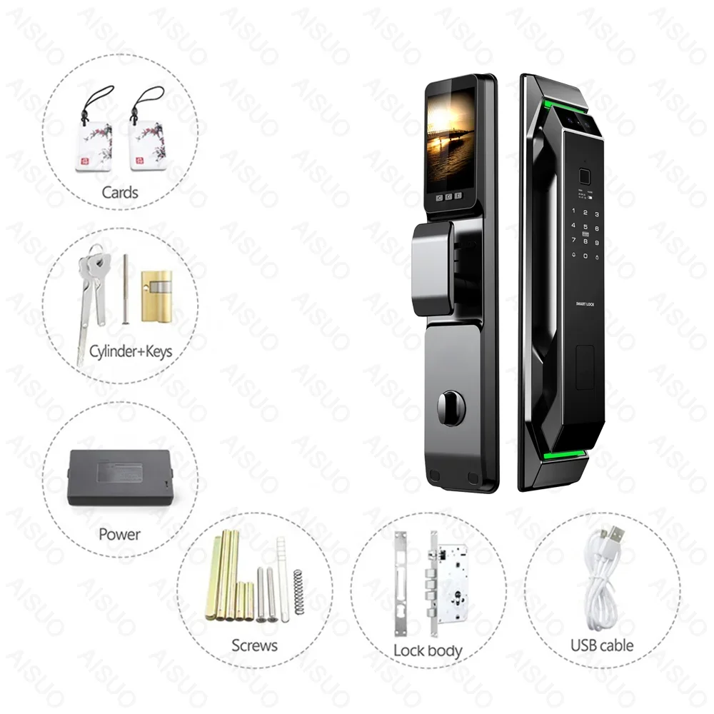 TUYA WIFI Smartlock цифровой Tuya умный дверной замок отпечаток пальца Cerradura Inteligente ключ