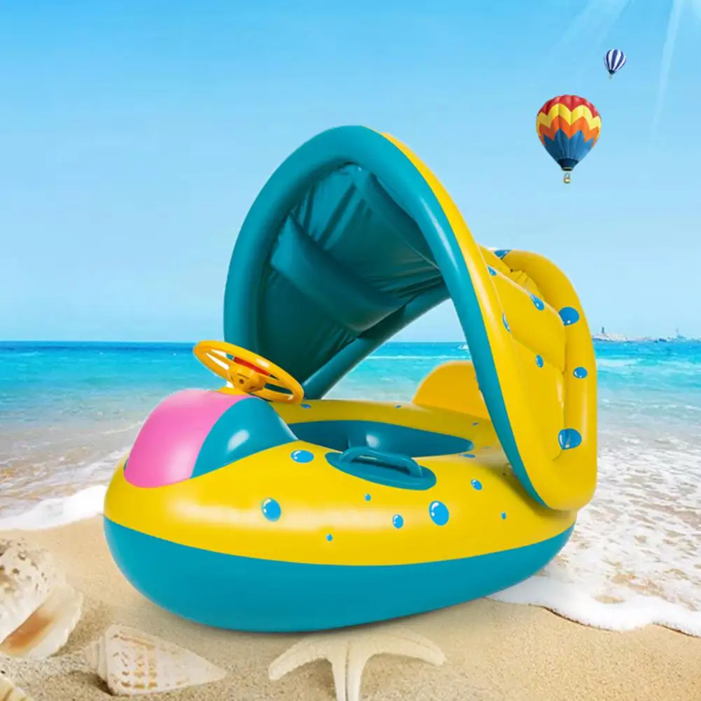 Baby Swimming Float Ring Inflatable Floating Float Lying Swimming Children Circle Inflatable Double Raft Swim Ring Kids Pool Toy