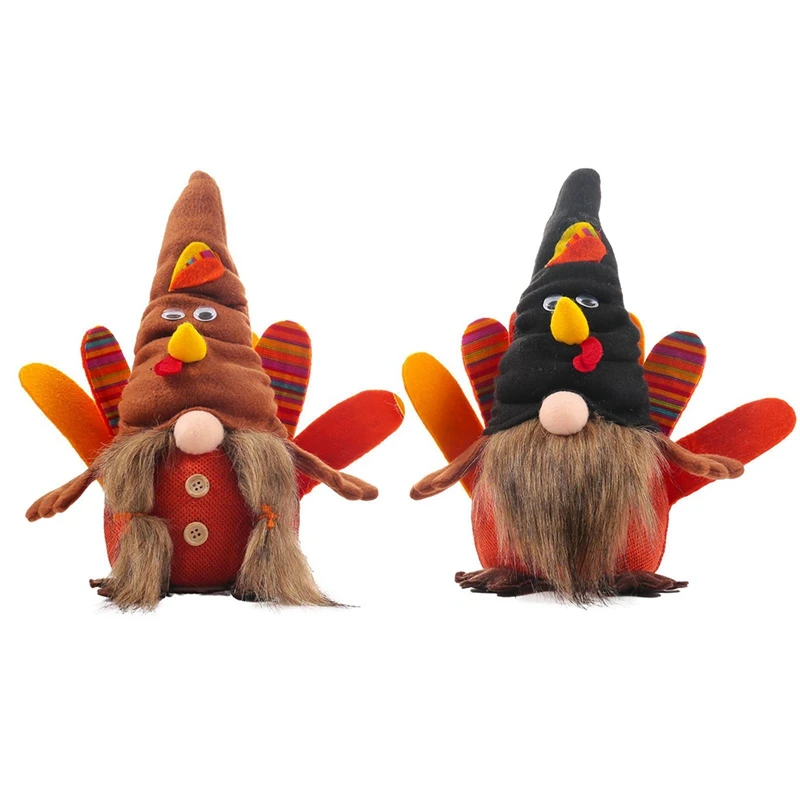 

Practical 2 Pieces Of Squeak Handmade Tom Swedish Dwarf Doll Scandinavian Figurine Thanksgiving Dwarf