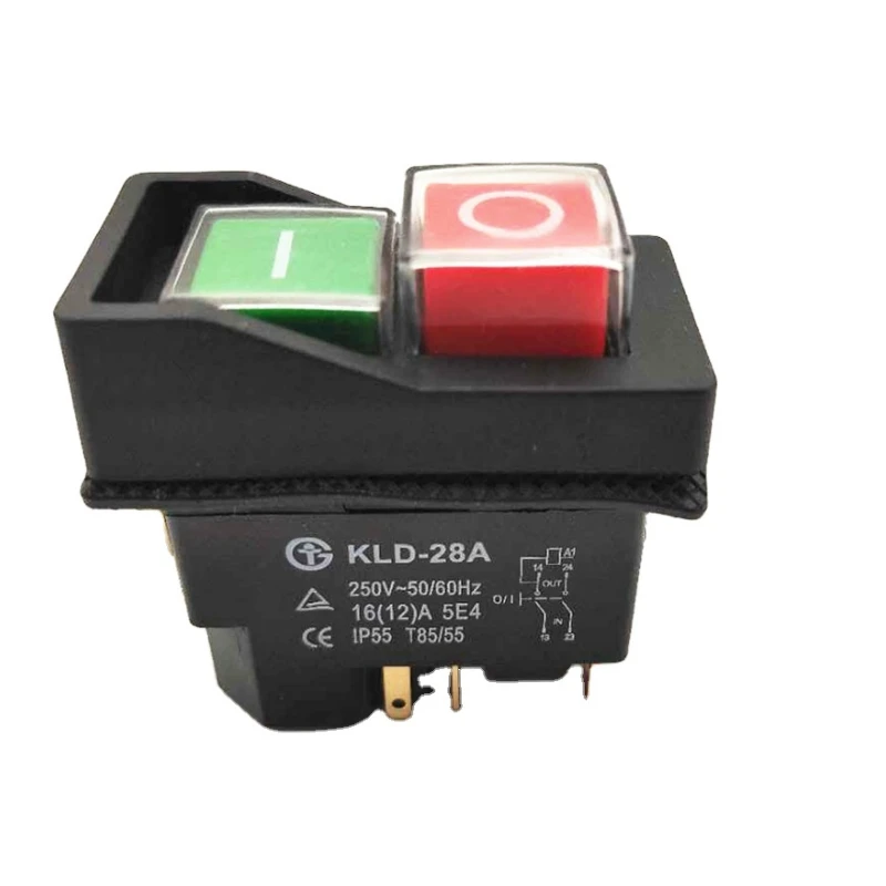 

KLD-28A 5pin electromagnetic drill switch electromagnetic switch push button IP55