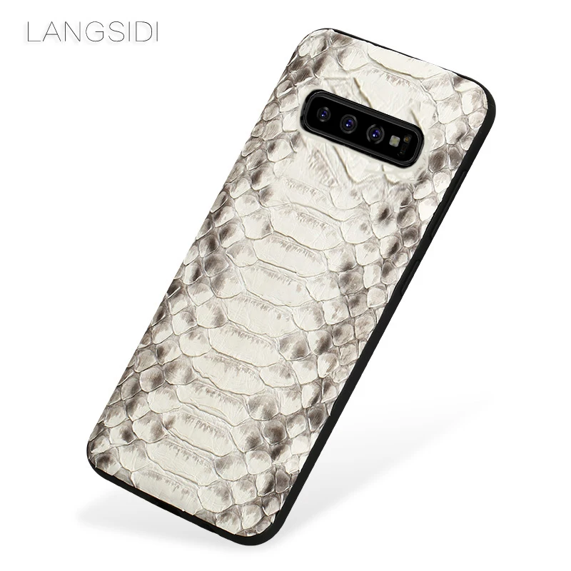 

Чехол S10 plus для Samsung s10, чехол из натуральной кожи питона, чехлы для samsung galaxy s10e, чехол для galaxy s10 + чехол