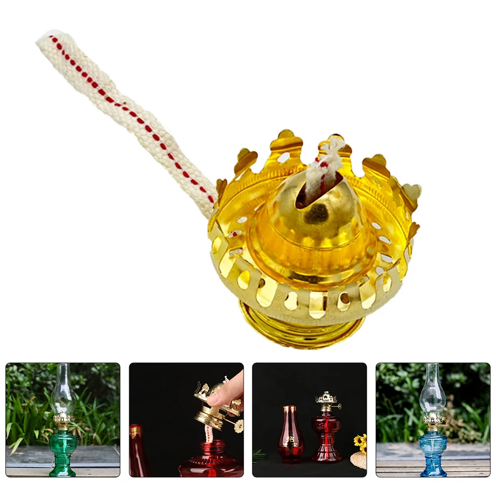 

1 Set Oil Lamp Burner And Wick Replacement Kerosene Lamp Part Diy Supply