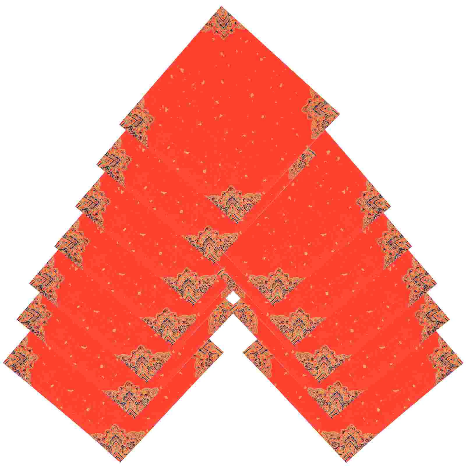 20 шт. рисовая бумага Doufang китайский пустой персонаж Фу красная квадратная