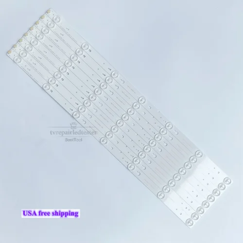 

8pcs T0T_55D2700_UD 55HR330M07A2 LED Strips for TCL 55US5800 55US57 55US57 led tv bar