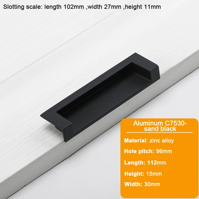 

Ручки для шкафов JUIDINTO черные 96-192 мм