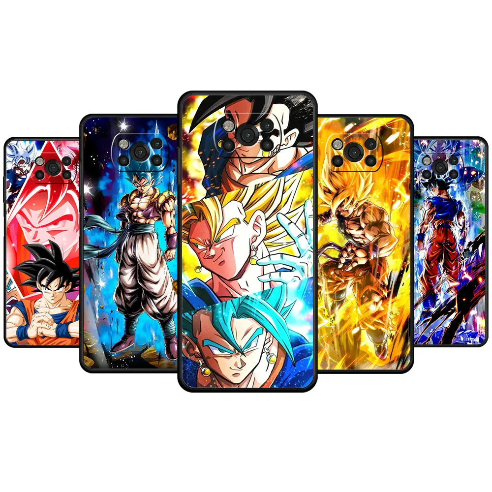 

Anime Dragon Ball Son Goku Gohan Vegeta IV For Xiaomi POCO X4 F4 GT X3 NFC F3 MI 11 lite M3 9T 11T 10T M4 Pro Celulares Fundas