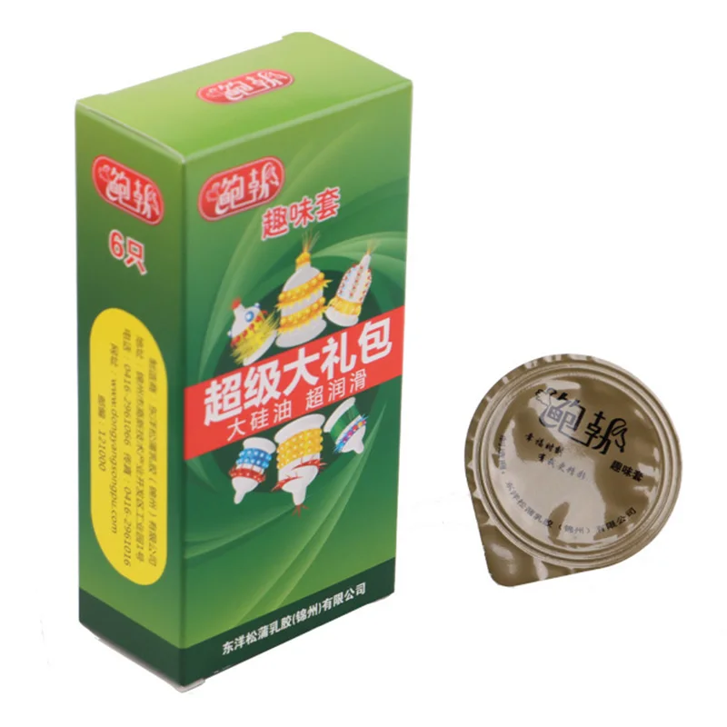 6 шт. мужские презервативы с большими гранулами шипами и задержкой секс-игрушки