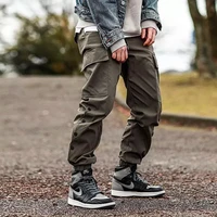 men outdoor tactical military pants mens hip hop streetwear cotton casual joggers fashion multi pockets trousers cargo pants