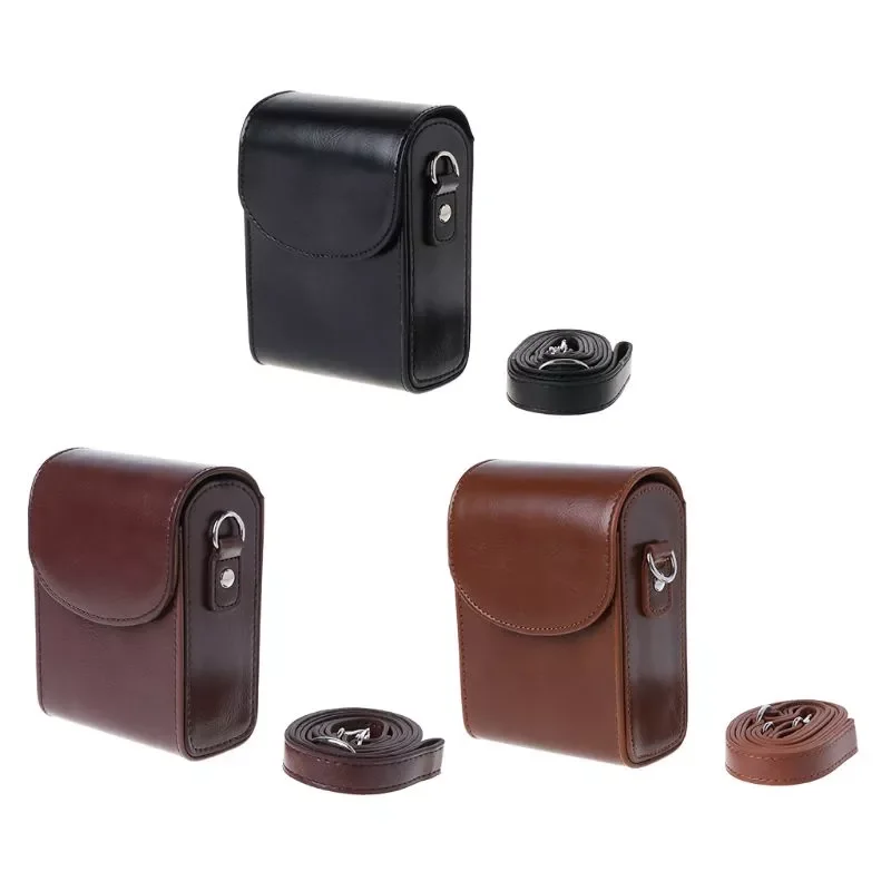 

Camera Bag PU Leather Protective Case with Shoulder Strap for G9X SX700 SX170 S90 S110 S120 G7X G7Xii for Sony for A0NB