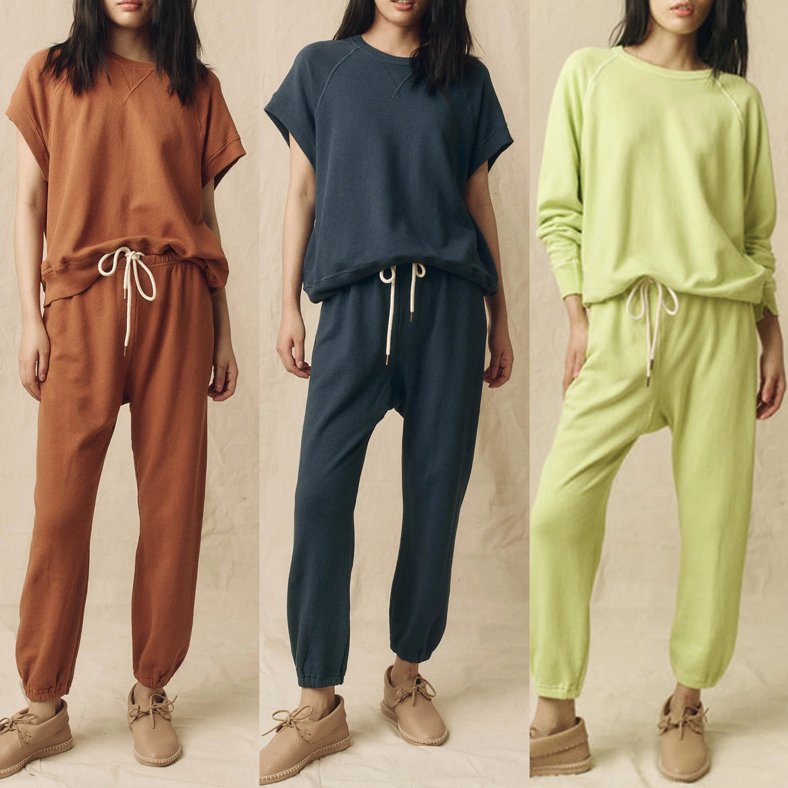 

Short Sleeve Shirt Top Length Pant Set Solid Shirt Trousers Ladies 2 Piece Tracksuit Suit Elegant Crew Neck Vacation Outfit
